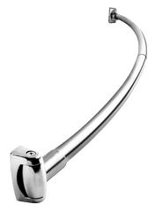 Curved Adjustable Shower Rod Polished Chrome (CC-BTH-SHWROD-C-PS)