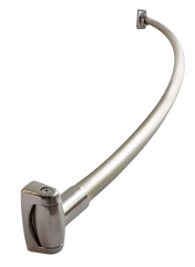 Curved Adjustable Shower Rod Satin Nickel (CC-BTH-SHWROD-C-SN)