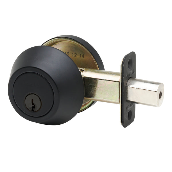 Single Cylinder Deadbolt in Black DB2410BC